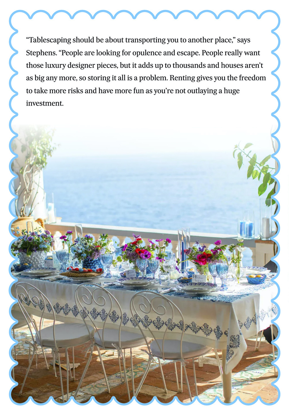 Table Dressingfrom the Experts — Financial Review, Sugokuii Events
